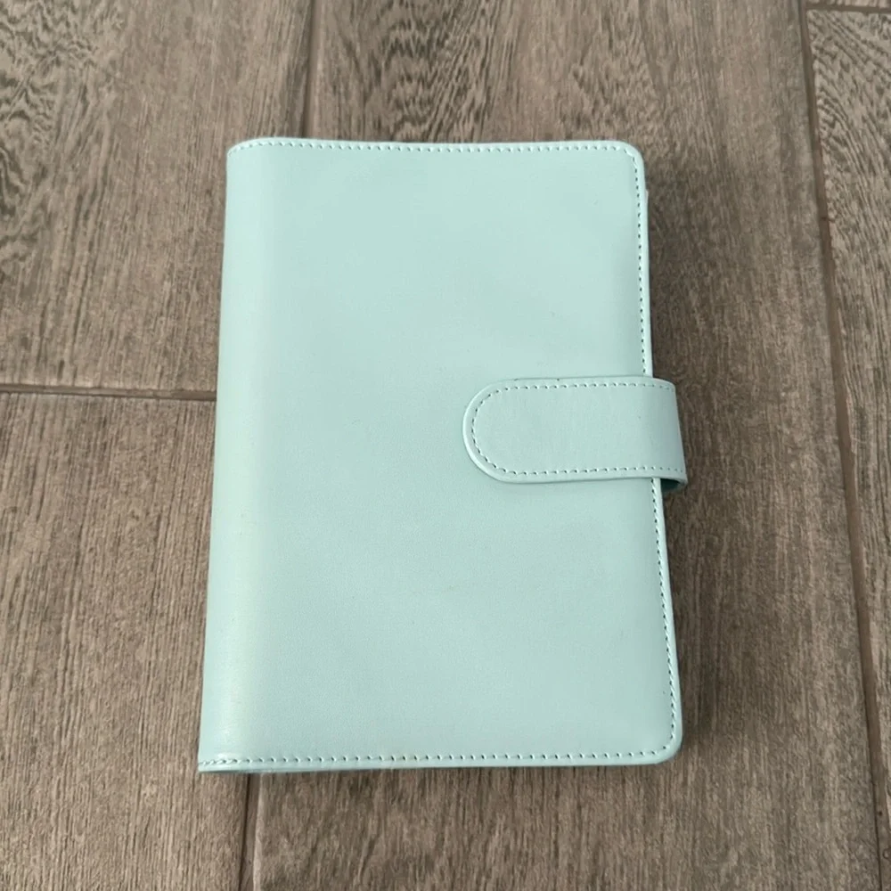 Budget binder teal light blue color